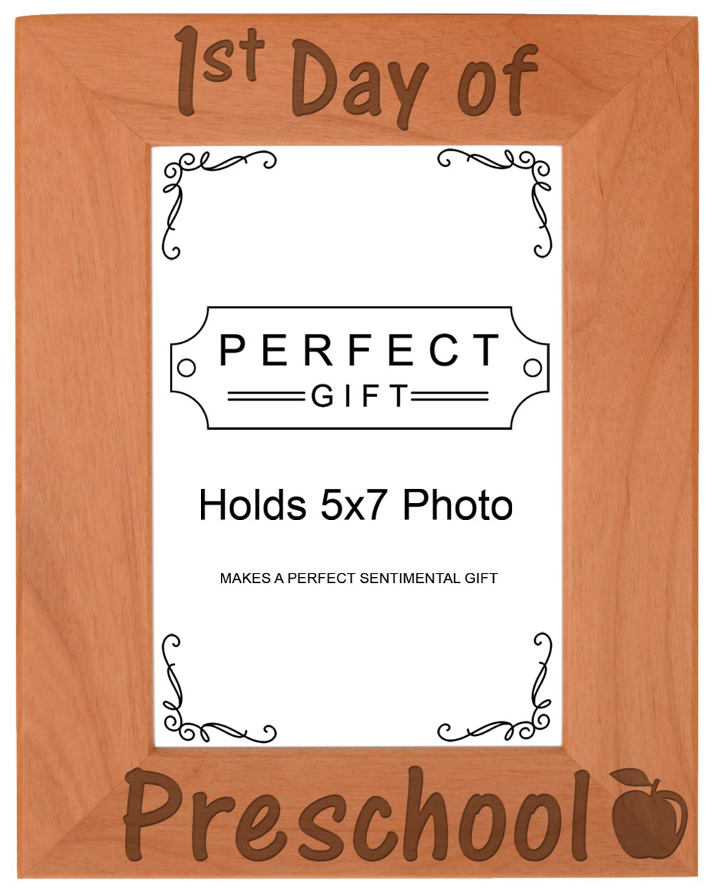 1st Grade Picture Frame 4x6 1st Day 1st Grade Gifts Engraved Natural Wood Frame