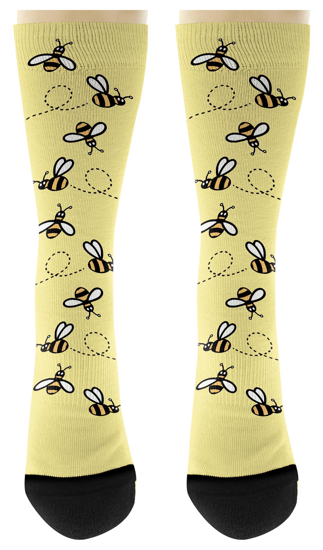 Bumble Bee Present Queen Bee Socks Cute Bee Novelty Gifts Novelty Crew