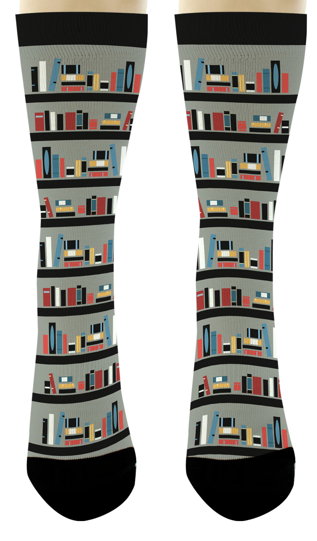 Nerdy Gifts Book Themed Socks Reading Accessories Book Lover Novelty