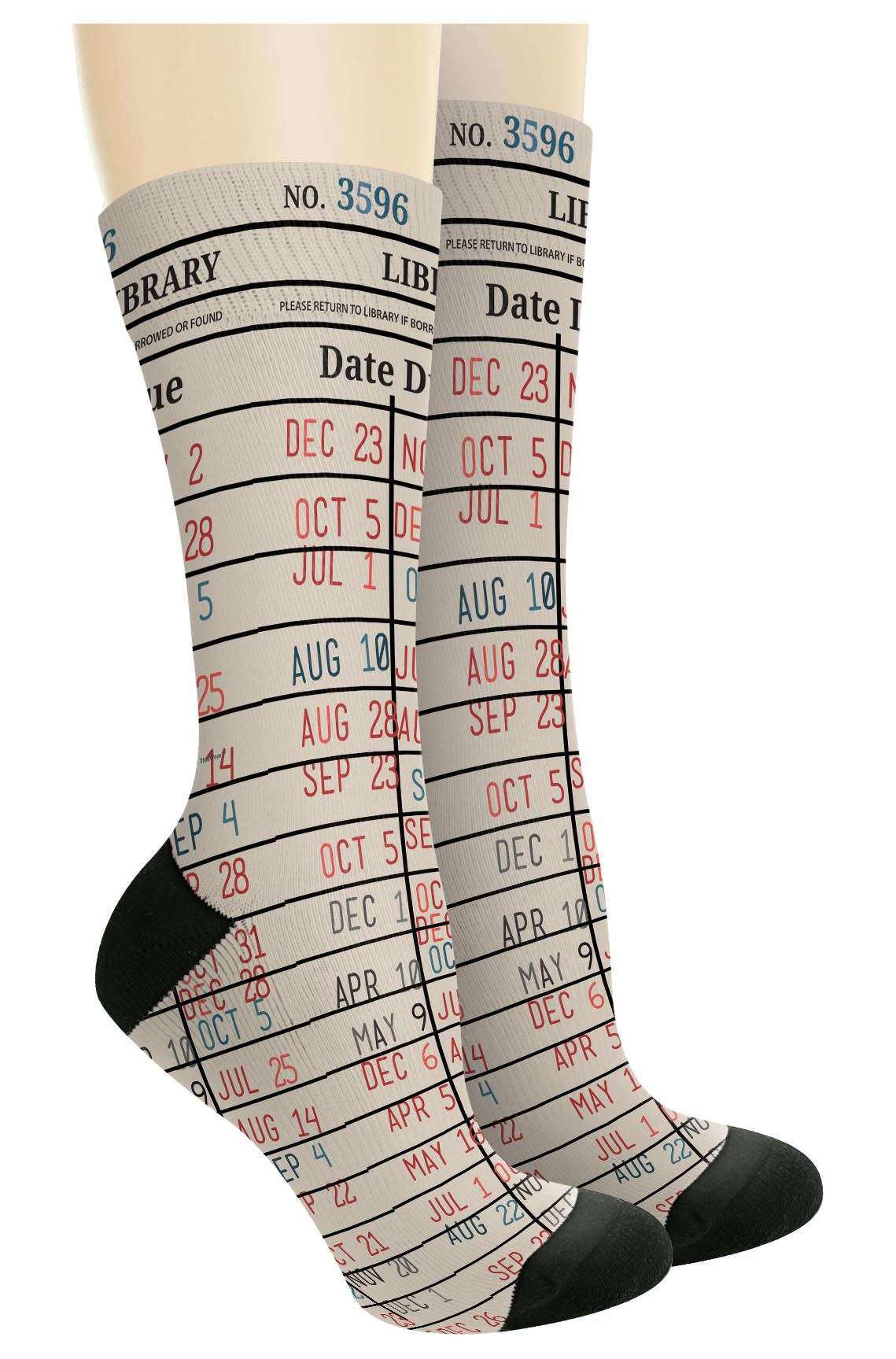 Nerdy Gifts Library Book Reading Accessories Novelty Socks |