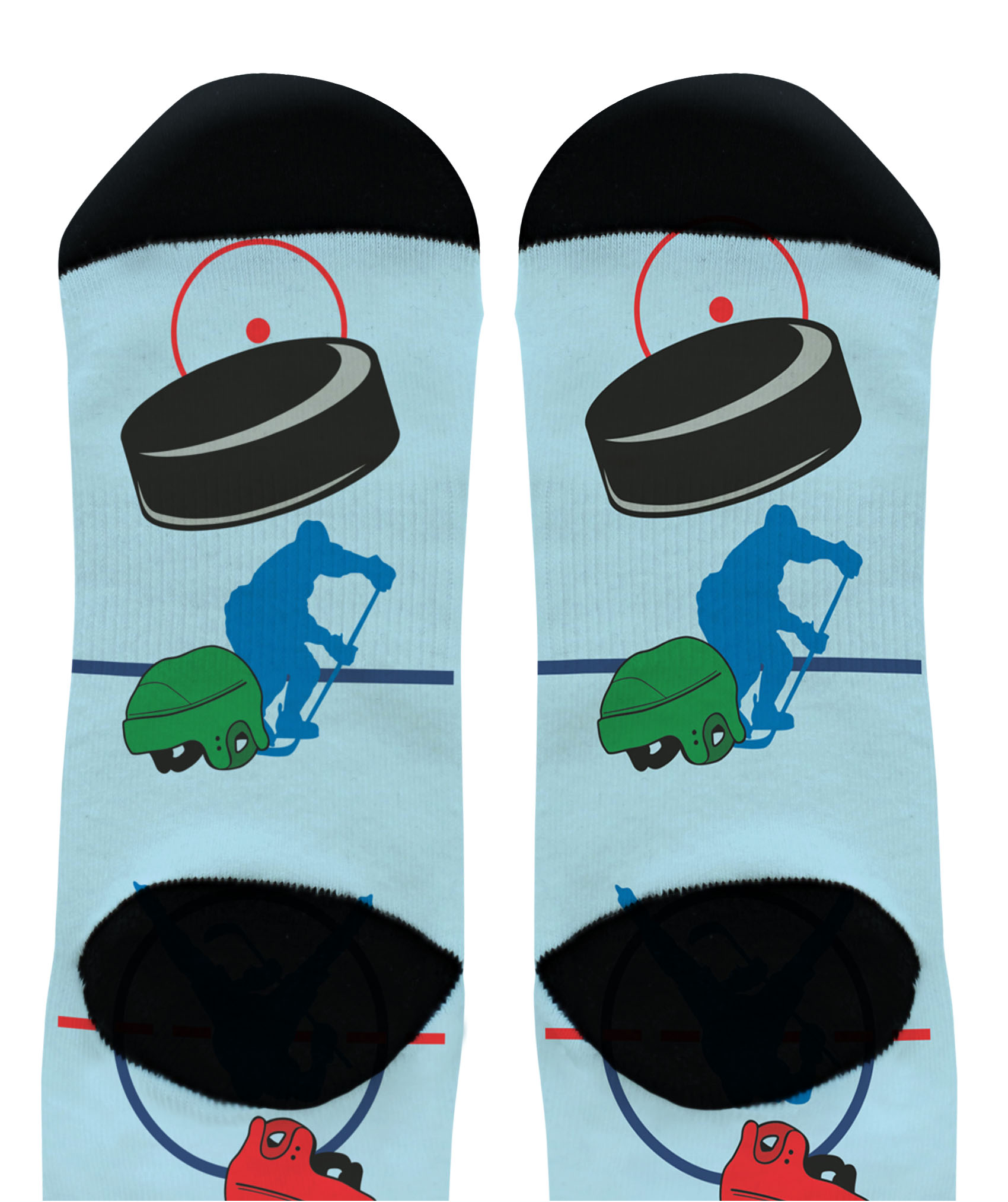 Ice Hockey Gifts for Men Women Sports Themed Socks Hockey Novelty Crew