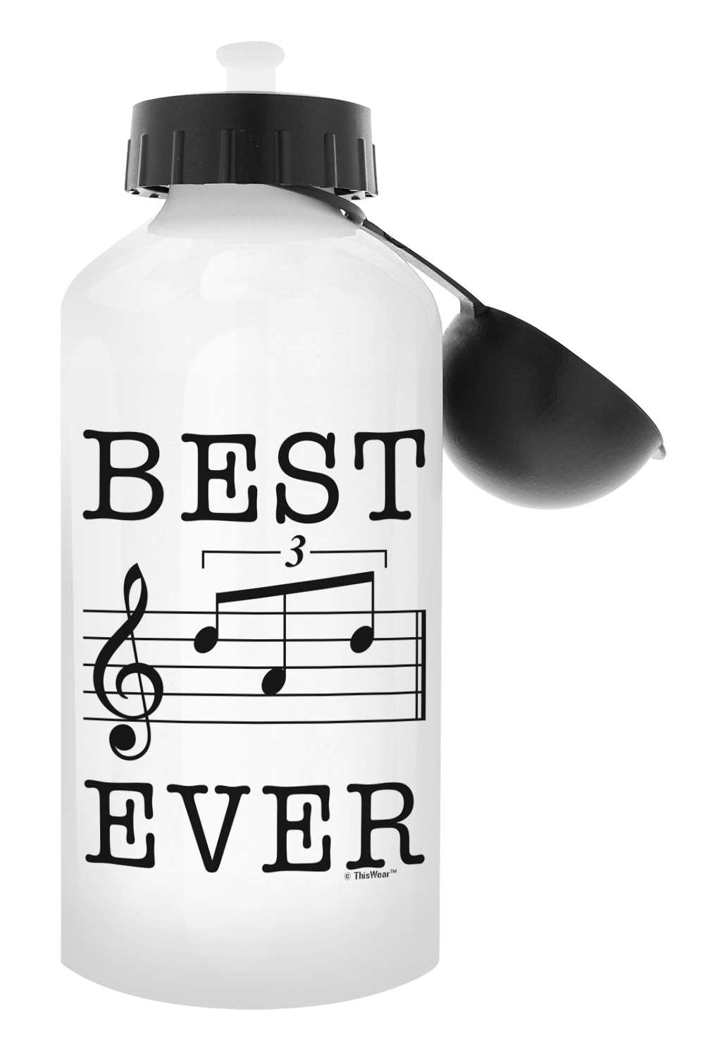 Meilleur Papa Cadeau BEST PAPA jamais Musique Note Cadeaux pour musicien en aluminium Bouteille d/'eau