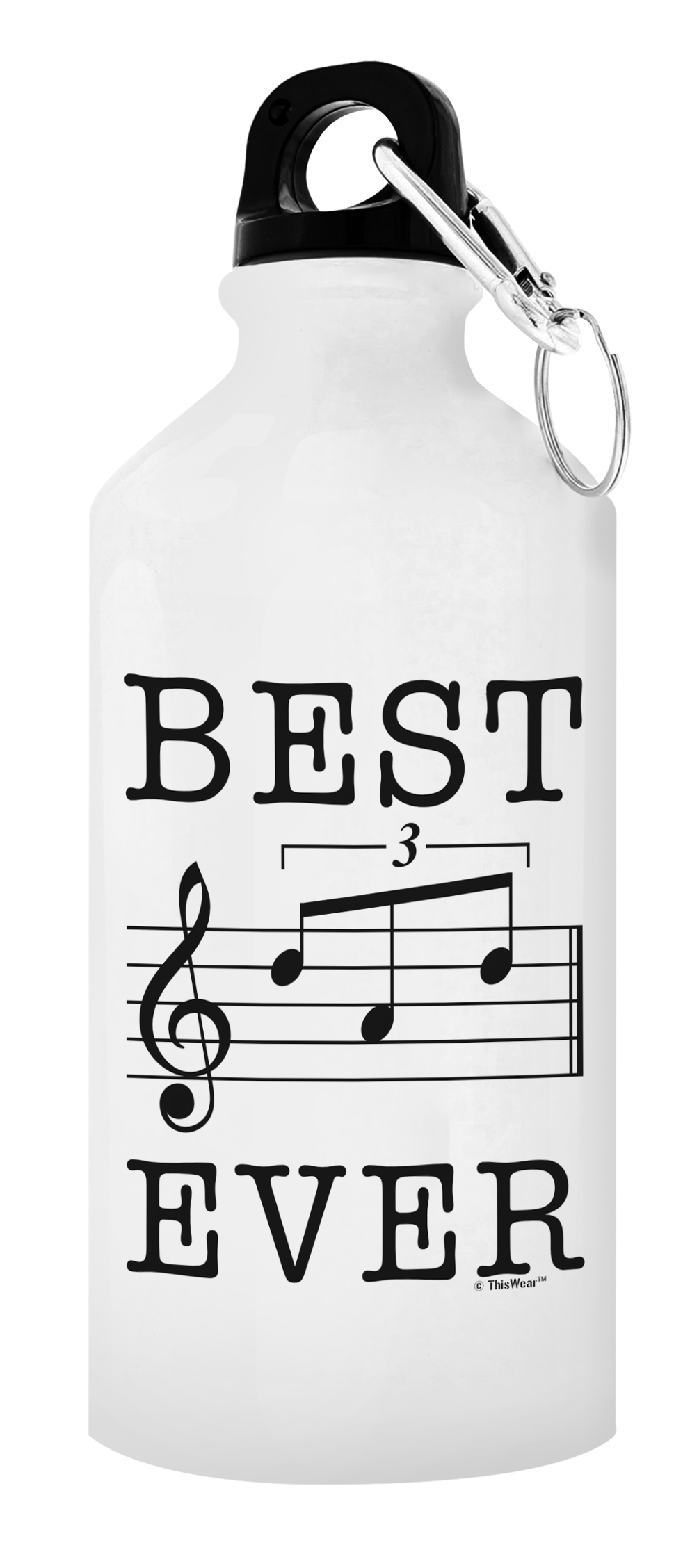 Meilleur Papa Cadeau BEST PAPA jamais Musique Note Cadeaux pour musicien en aluminium Bouteille d/'eau