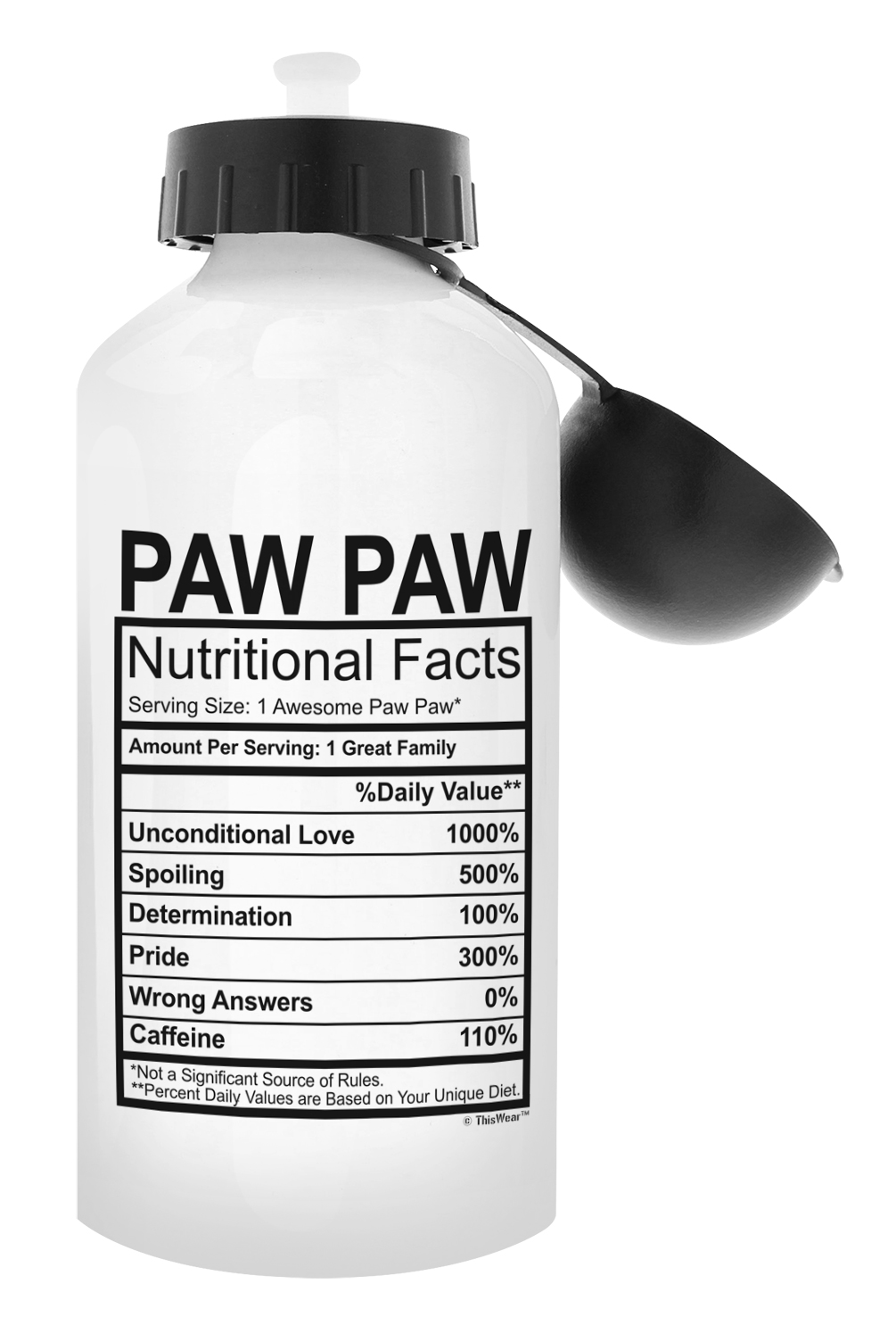 PAW PAW WATER Bottle Paw Paw Nutritional Facts Gift For Aluminum Water Bottle 16 99 PicClick