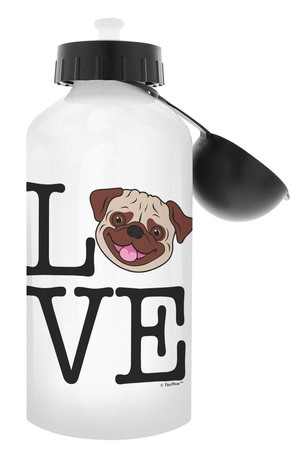 Pug Dog Gifts Pug Water Bottle Dog Themed Gifts Aluminum Aluminum Water Bottle